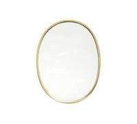 Miroir Ovale Cadre Métal Doré 25x34cm - POPPY -