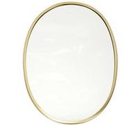 Miroir Ovale Cadre Métal Doré 25x34cm - POPPY - ALTOBUY Or