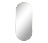 Miroir ovale en acier House Nordic Jersey Gris 35x80x0,5 cm