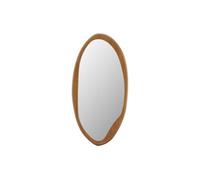 Miroir ovale en bois d'hévéa - L. 50 x H. 100 cm - Naturel - FUJIAN