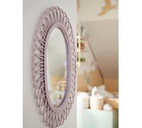 Miroir ovale en rotin DOUCE PROVENCE violet TU