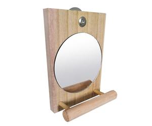 Miroir perruche pour cage Interactifs Pour Cage, Accessoires Animaux | Miroir Perchoir Perroquet Oiseaux Perchoir À Mâcher Pour Perroquet, Calopsitte, Inséparable, Ara, Gris D'Afrique