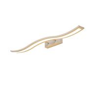 Miroir Phare Salle Den Simple Créativité Led Miroir Cabinet Light Curved Bathroom Vanity Makeup Light/Three-Color Dimming/60Cm