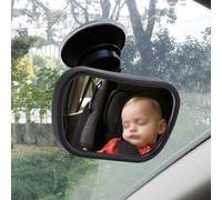 miroir pivotant 360�� Deux en un à l'intérieur de la voiture pour les soins de sécurité de bébé à l'arrière du siège Miroir de vue arrière ajustable