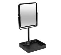 Miroir Pivotant sur Pied "Glass" 30cm Noir