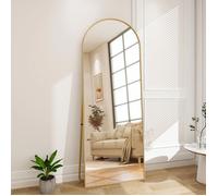 Miroir Plein Pied Arche 173x63 cm - Cadre Aluminium Doré, Stable Sans Montage - Design Moderne pour Salon & Chambre