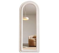 Miroir Pleine Longueur Grand Miroir Classique Style Minimaliste et Lumineux pour Chambre à Coucher Salon Entrée(White,170x70 cm/66.9x27.5 in)