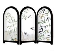 Miroir pliable en acrylique avec motif chinois pour décoration de table intérieure avec reflet de la lumière et améliorant l'espace Design pliable (E)