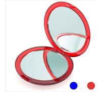 Miroir Pliable Et Portatif À 2 Degrés De Grossissement - Miroir De Poche Et Voyage Couleur - Blanc Multicolore