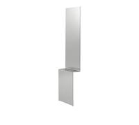 Miroir Plissé 227 x 57 cm Acier Poli