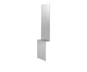 Miroir Plissé Muuto 227 x 57 cm Acier Poli