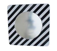 Miroir polycarbonate carré noir/blanc - 900mm