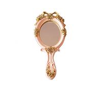 Miroir portable vintage, miroir cosmétique couleur or rose, compact de voyage, cadeau pour maman, femme, petite amie