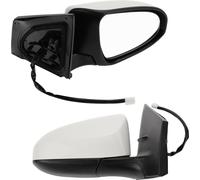 Miroir porte côté passager droit Remplacement Assemblée miroir rétroviseur latéral pour Toyota Corolla 2014-2019 No.8791002F81C0 Blanc Réglage électrique Miroir non chauffant