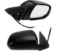 Miroir porte côté passager droit Remplacement Assemblée rétroviseur latéral pour Toyota Highlander 2008-2013 No.879100E082/8791048353/8791048351 Noir brillant chauffant verre