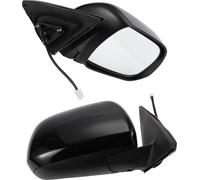 Miroir porte côté passager droit Remplacement Assemblée rétroviseur latéral pour Toyota Highlander 2008-13 No.879100E072/8791048341/8791048340 Noir brillant verre non chauffant