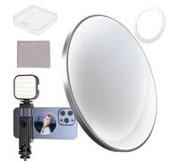 Miroir pour l'arrière du téléphone, pince à selfie - Écran magnétique à selfie - Écran de vlog de 2,2 pouces pour miroir - Application de maquillage portable haute résolution - Vlogging en direct
