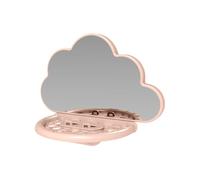 Miroir pour perruche - 14 cm - Perroquet avec gamelle - Jouet avec support miroir - Accessoire de cage à oiseaux pour perruches, perruches, tortues, observations et jeux d'imitation