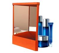 Miroir précis en véritable image sans inversion pour une réflexion claire | Visibilité parfaite lors du maquillage et de la coupe de cheveux grâce au miroir sans distorsion, orange, petit