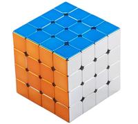 Miroir Puzzle Cube Magique 4x4 Magnétique, Version Magnétique Stickerless 4x4x4 M Cube Speed Magic Brillant Jouet