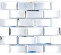Miroir rectangulaire en mosaïque Metro - Pour cuisine, salle de bain