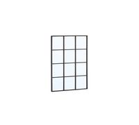 | Miroir rectangulaire industriel acier noir - 60 x 80 x 25 cm - Terry