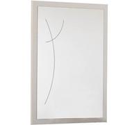 Miroir Rectangulaire Laqué Blanc et Chêne Anthracite - LUCIA - ALTOBUY Blanc G