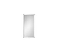 Miroir rectangulaire Laufen YVA H4484600YV2681 , 450 x 40 x 800 mm, éclairage LED, interrupteur tactile marche/arrêt/variateur, blanc mat