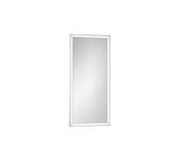 Miroir rectangulaire Laufen YVA H4484700YV2681 , 500 x 40 x 1000 mm, éclairage LED, interrupteur tactile marche/arrêt/variateur, blanc mat