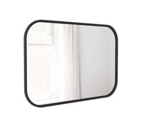 - Miroir rectangulaire rebord caoutchouc 61 x 91 cm Hub noir