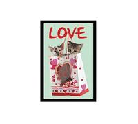 Miroir rectangulaire sérigraphié chatons