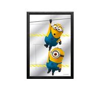 Miroir rectangulaire sérigraphié Moi Moche et méchant - En Pvc et verre - 22 x 32 cm
