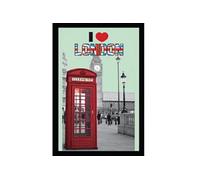 Miroir rectangulaire sérigraphié UK Multicolore