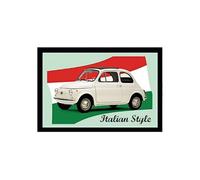 Miroir rectangulaire sérigraphié voiture italienne Incolore