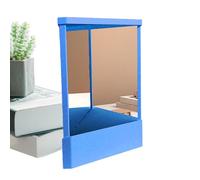 Miroir réel non inversé - Miroir de table pour homme - Miroir de table avec support - Miroir anti-retour pour une véritable image pour les coupes de cheveux et la beauté - Angle de vision en verre