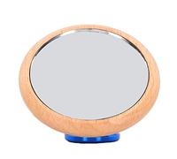 Miroir réfléchissant à café, rotation multidirectionnelle, magnétisme réglable, miroir d'observation pour cuisine, hêtre, acier inoxydable, verre, 74 mm, 88 g (Bleue)