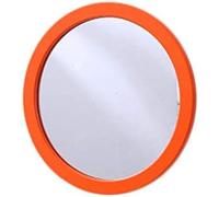 Miroir Rond, Cadre De Couleur Miroir De Salle De Bain pour Enfants Miroir Décoratif De Couloir De Maternelle Joli Petit Miroir Mural Miroirs pour Chambre À Coucher,Orange,39 * 39CM