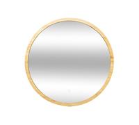 5five Miroir rond à LED 57 cm Bambou Beige