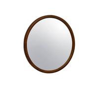 sweeek - Miroir Rond en Bois de pin Ø60cm Georgia Noyer
