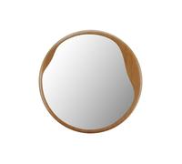 Vente-unique - Miroir Rond en Bois d'hévéa - D. 60 cm - Naturel - Fujian
