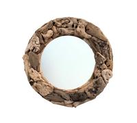 Miroir Rond en Bois Flotté ø60cm | Une Décoration Unique et Naturelle