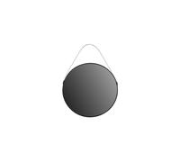 Miroir rond en métal noir Corde Loft