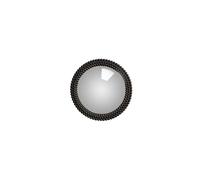 Miroir rond en résine noire, convexe, à fixer - Chehoma, Noires - Ø20 cm H1 cm