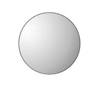 Miroir rond - miroir mural - 60x60 - noir - cadre métallique - Pour la salle de bain, la chambre et l'entrée - Décoration murale - Accessoires de maison