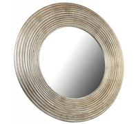 Miroir rond mordoré d90 verre or - chic