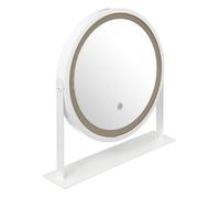 Miroir rond pivotant LED blanc