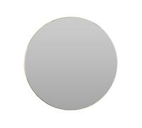 Miroir rond Well Home Ø55cm avec cadre en métal doré et 2 crochets