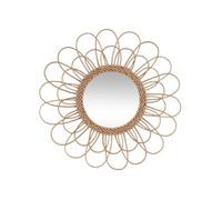 Miroir rotin fleur D56 Atmosphera