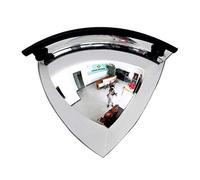 Miroir routier convexe réglable Miroir de sécurité routière convexe, bande caoutchouc, bord acrylique PMMA 23-95cm(47Cm)