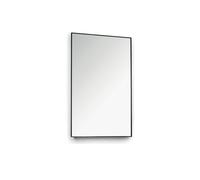 Miroir Royal Plaza Merlot 100x80cm sans éclairage rectangulaire Verre Noir mat